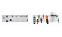 Triton Products Locboard Tool Storage Kit with 1 18 Gauge Steel Square Hole Pegboard and 8 Piece Lochook Assortment
